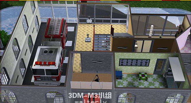 模拟人生3消防员之家MOD下载