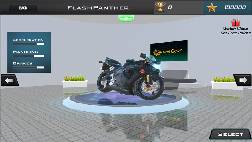 虚拟现实摩托车大赛