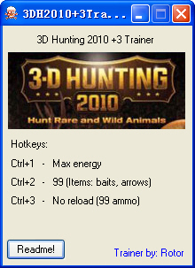 3d狩猎2010修改器+3下载