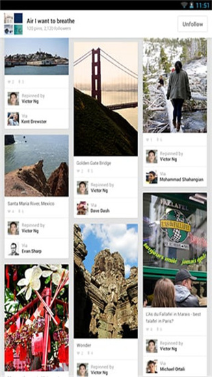 Pinterest安卓版特色