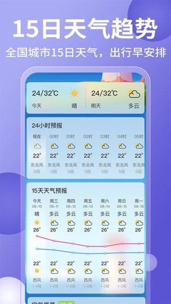 天气预报app